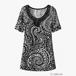 Joyous & Free black and white tunic XL